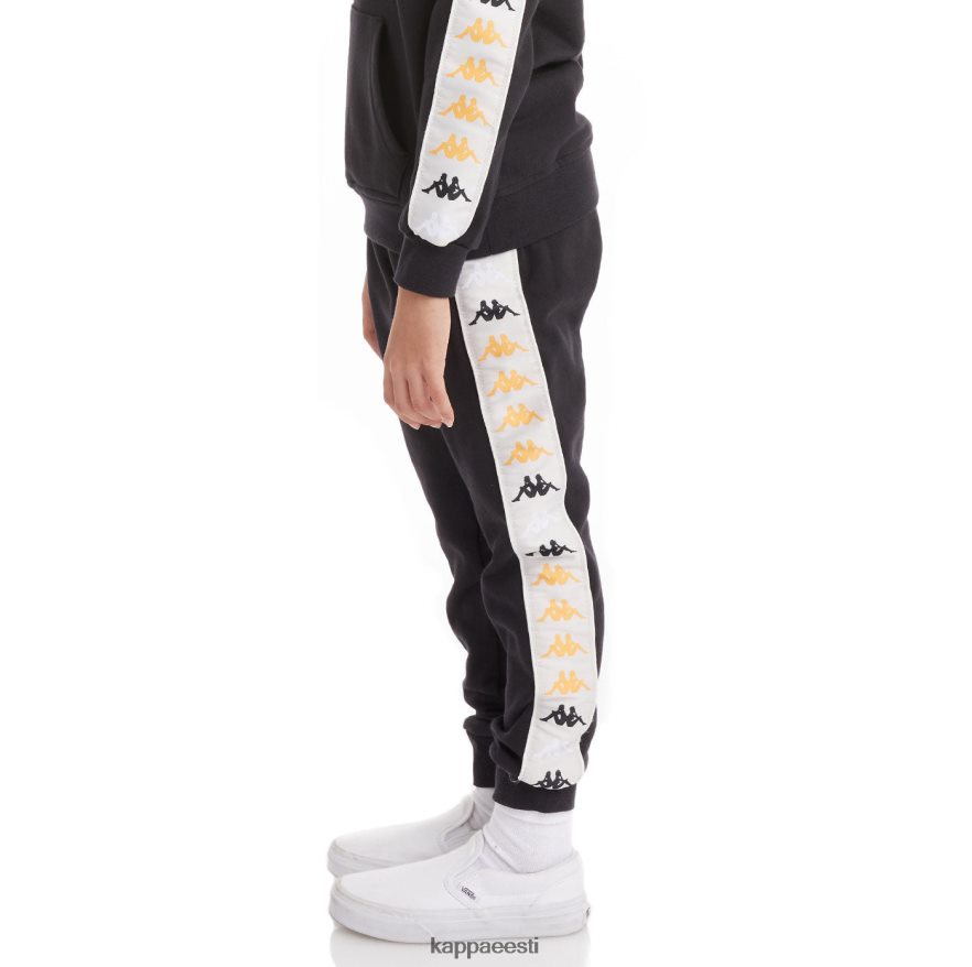 Kappa lapsed lapsed 222 banda alanz 3 dressipüksid must suits J0HRBX586