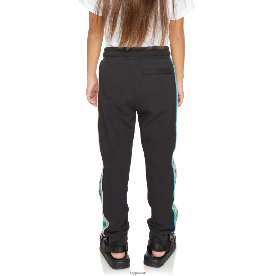 Kappa lapsed laste 222 banda jupiterterry dressipüksid must suitsu salvei J0HRBX566