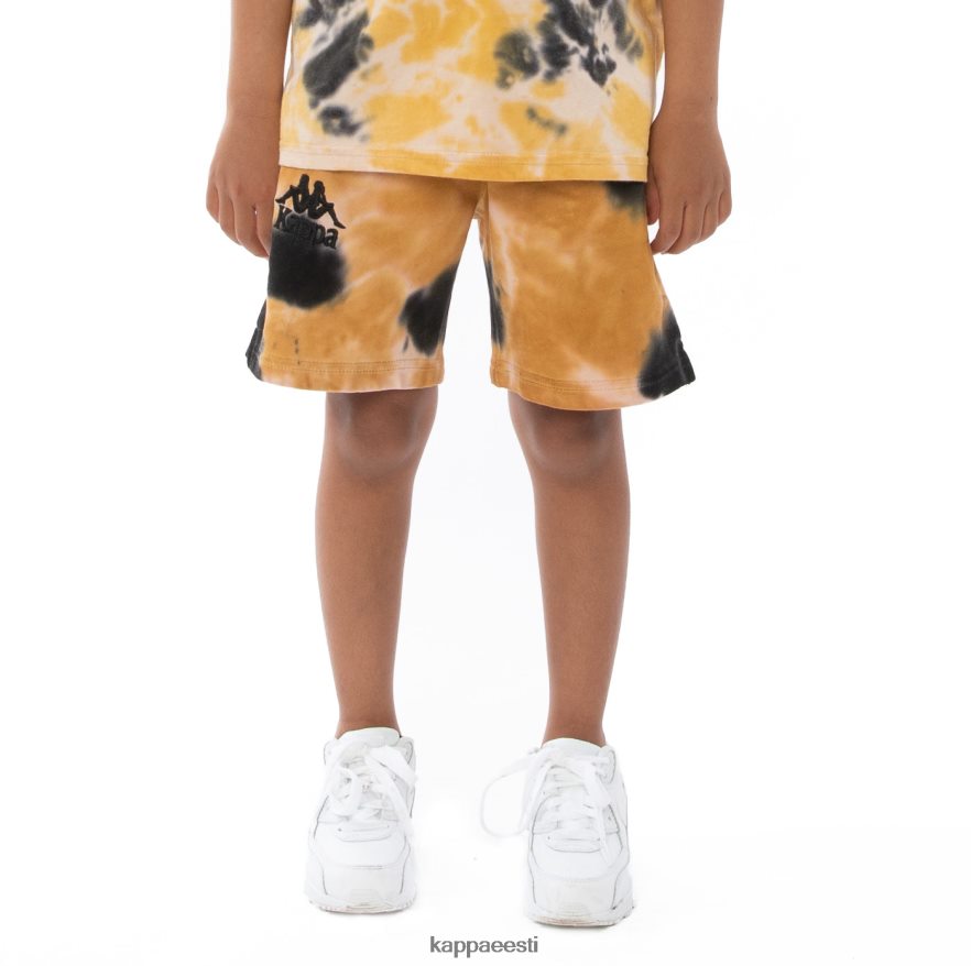 Kappa lapsed laste autentsed cyntu lipsuvärvi lühikesed püksid kreemjas brändi violetne lipsuvärv J0HRBX817