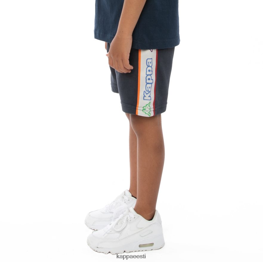Kappa lapsed laste logoga teip asved lühikesed püksid hall valge kivi J0HRBX816