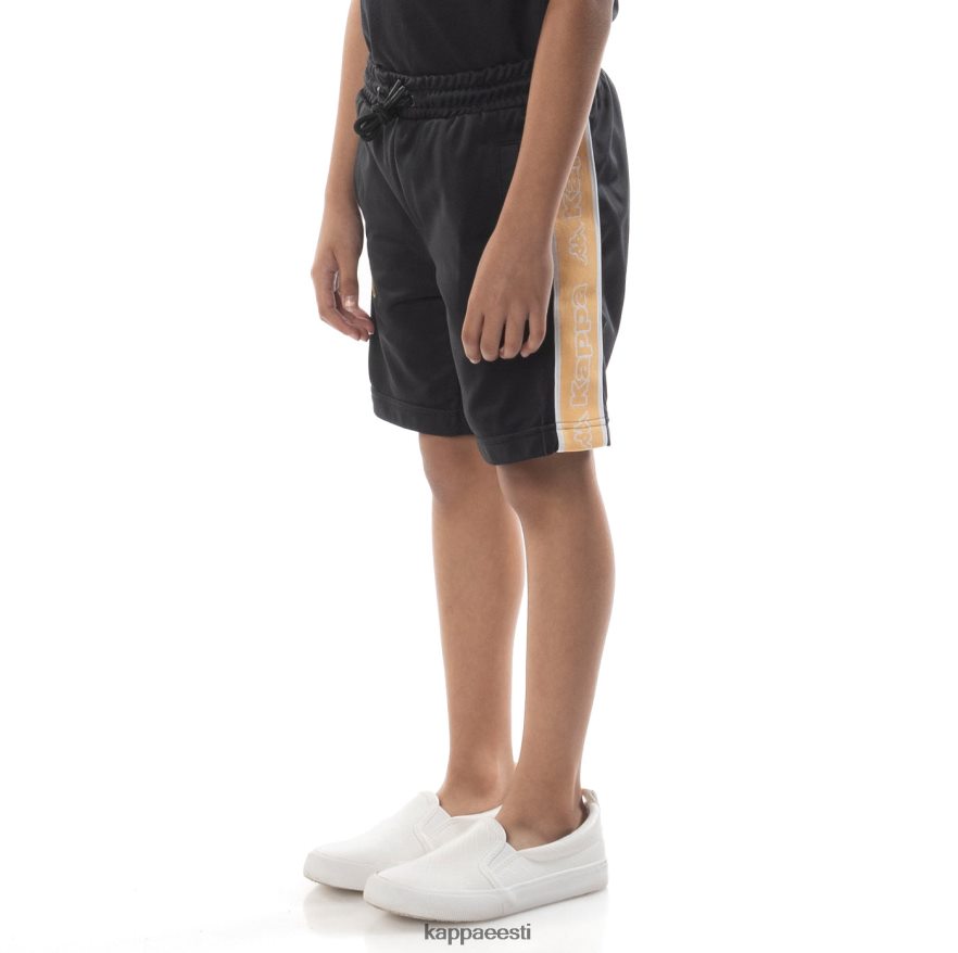 Kappa lapsed laste logoteip aedi 2 lühikesed püksid must suitsuoranž J0HRBX793