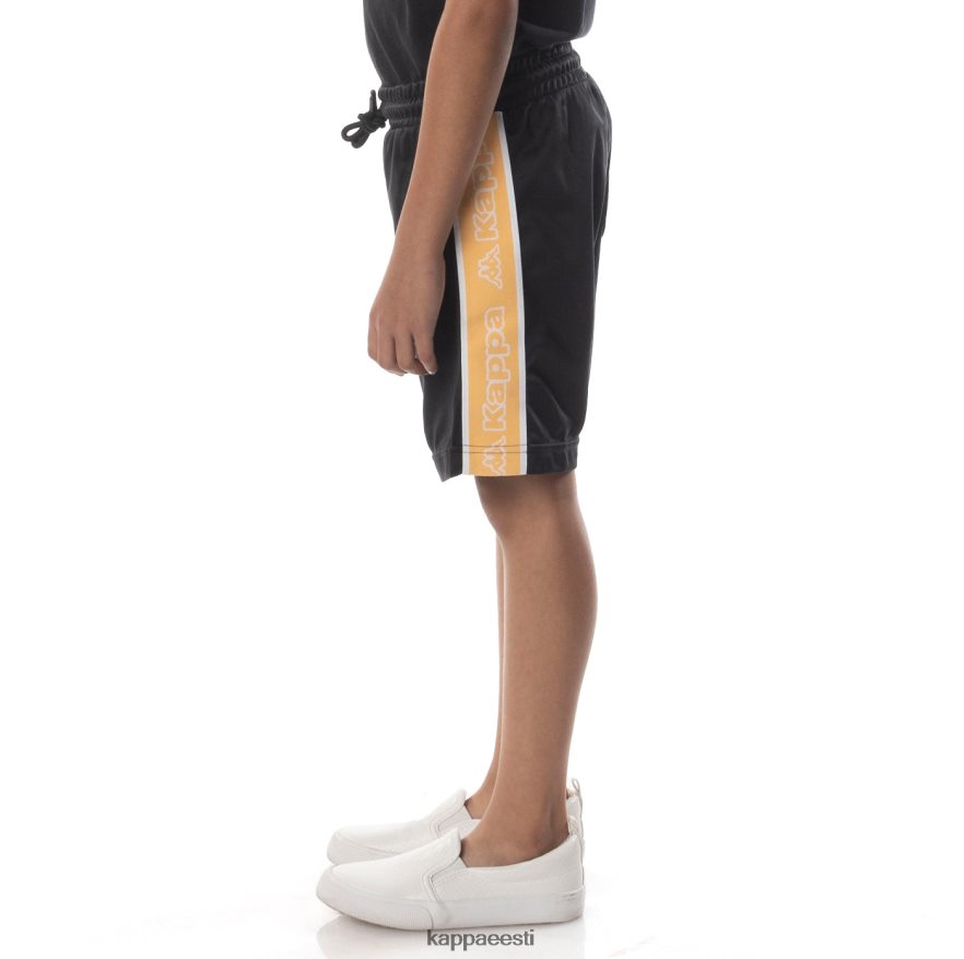 Kappa lapsed laste logoteip aedi 2 lühikesed püksid must suitsuoranž J0HRBX793