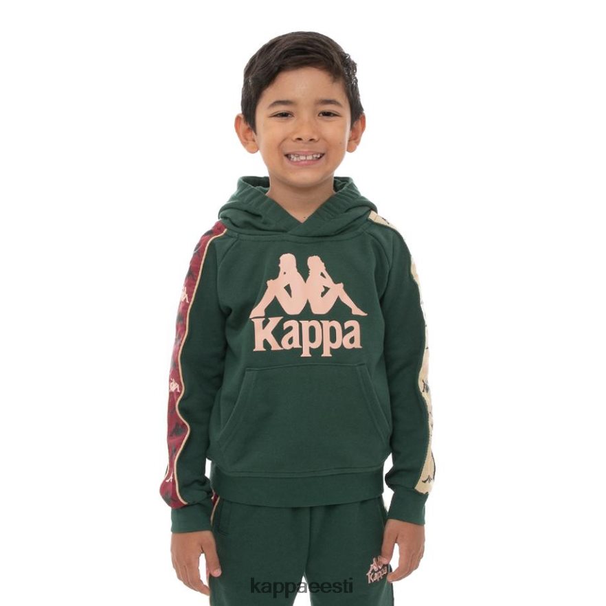 Kappa lapsed Laste 222 banda hurtado 3 hoodie roheline roosa beež J0HRBX560