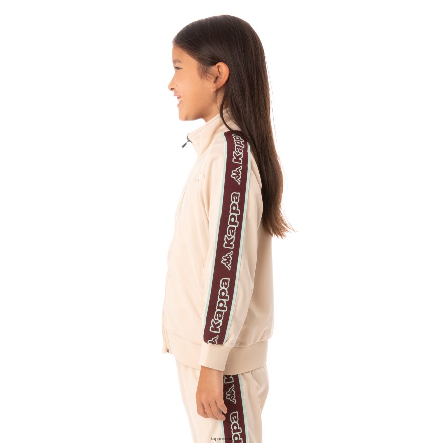 Kappa lapsed laste logoga teip Artem 2 rajaga jakk beež J0HRBX442