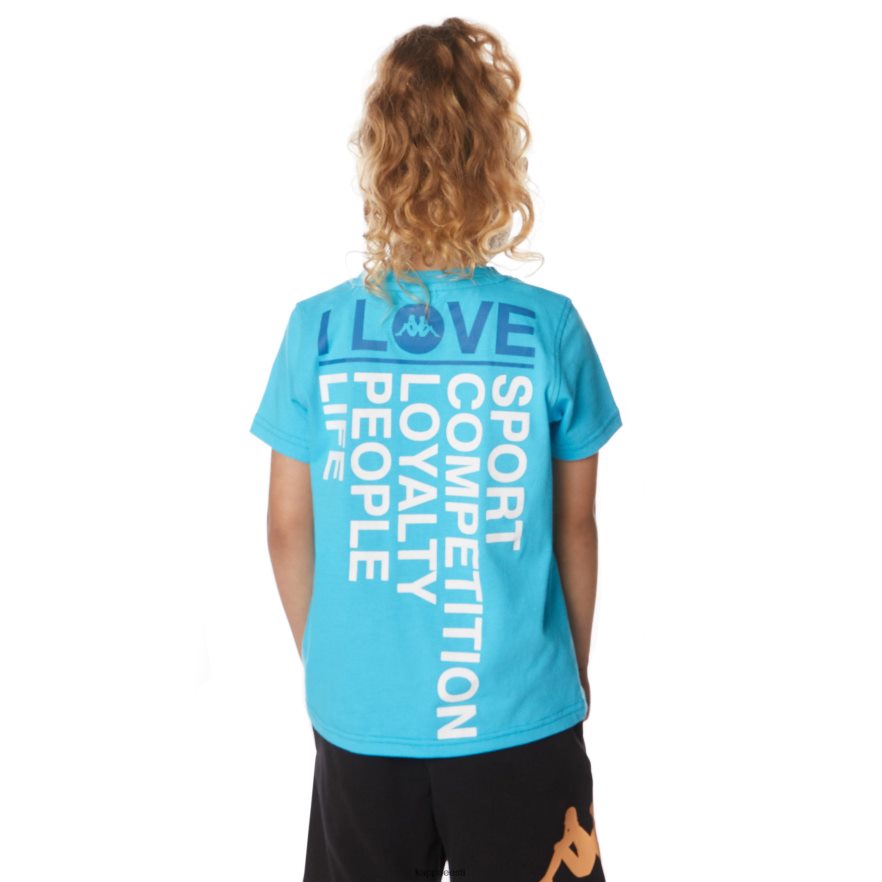 Kappa lapsed laste autentne bytom t-särk türkiissinine J0HRBX647