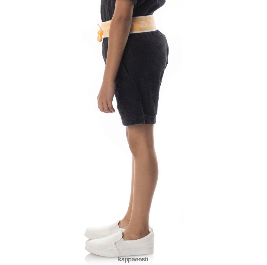 Kappa lapsed laste logoteip eko lühikesed püksid must suitsuoranž J0HRBX617