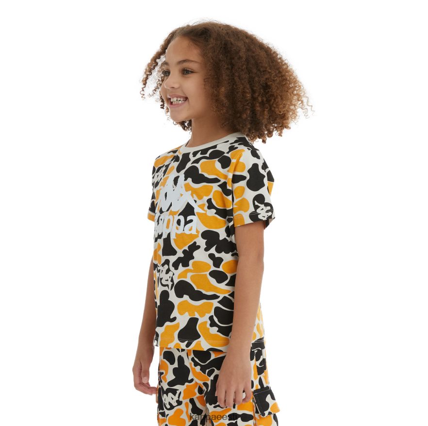 Kappa lapsed Laste ehtne pyllo t-särk must suits heleoranž J0HRBX724