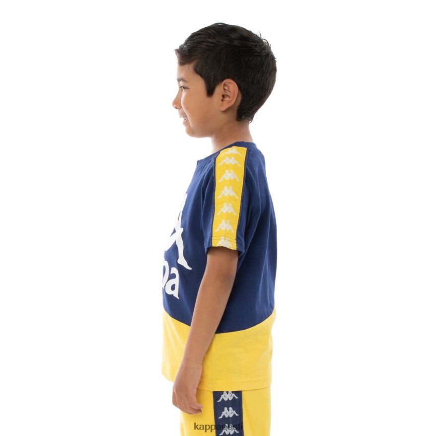 Kappa lapsed laste 222 banda baldwin t-särk oranž sinine kuninglik J0HRBX785