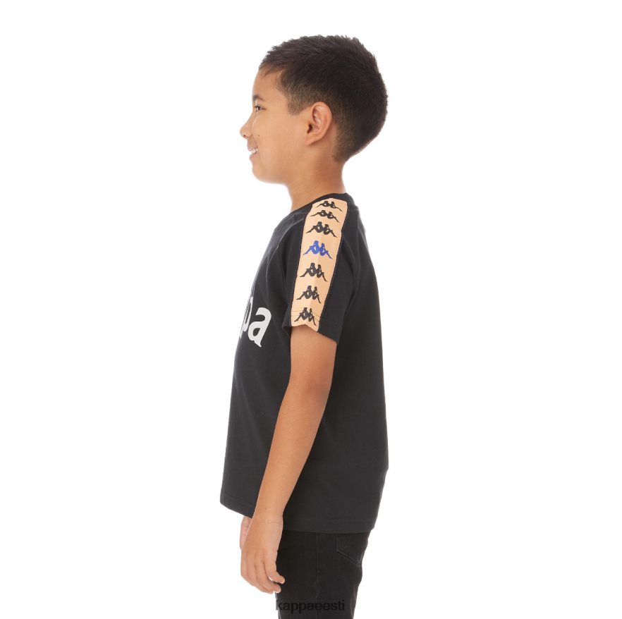 Kappa lapsed laste 222 banda deto t-särk must J0HRBX779