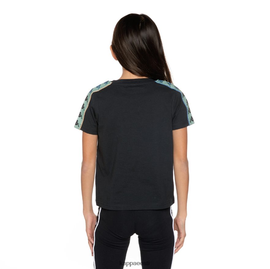 Kappa lapsed laste 222 banda mars t-särk must suitsu salvei J0HRBX660