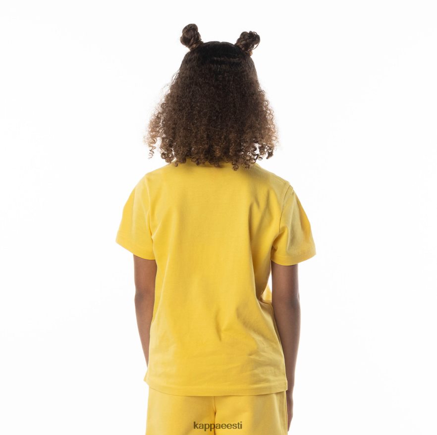 Kappa lapsed laste autentne Esstesi t-särk kollane liiv J0HRBX691