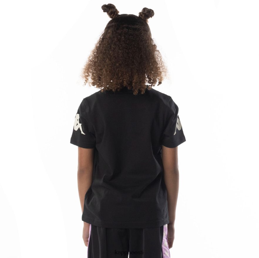 Kappa lapsed laste autentne paroo t-särk must suitsuviolett J0HRBX690