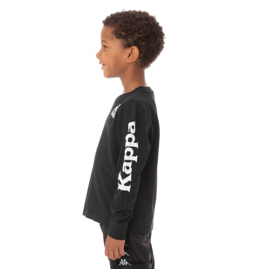 Kappa lapsed laste autentne ruiz 2 t-särk must suits J0HRBX760