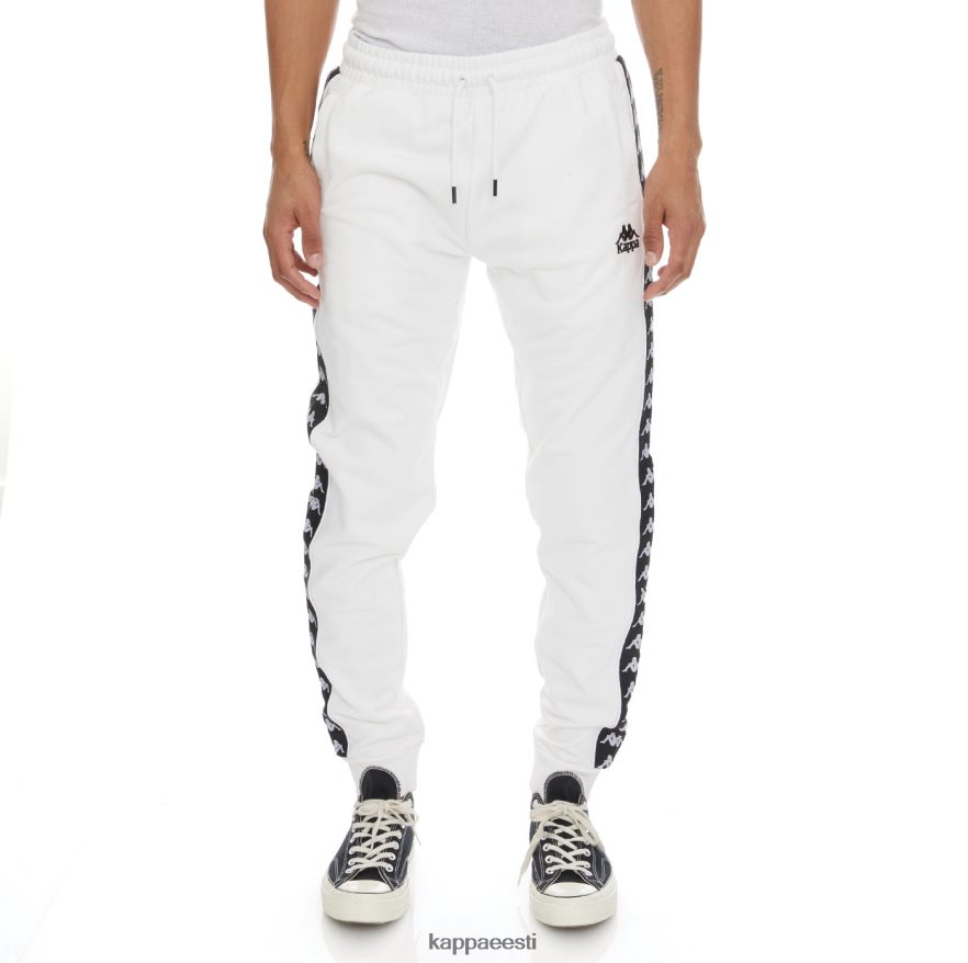 Kappa mehed 222 banda alanz 2 dressipüksid valge must J0HRBX65