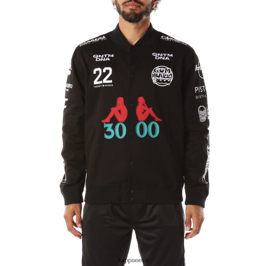 Kappa mehed autentne gumballi glinket jope must J0HRBX87