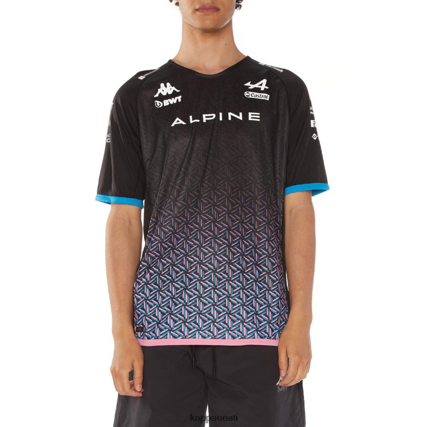 Kappa mehed kombat ocon alpine f1 kampsun must J0HRBX209
