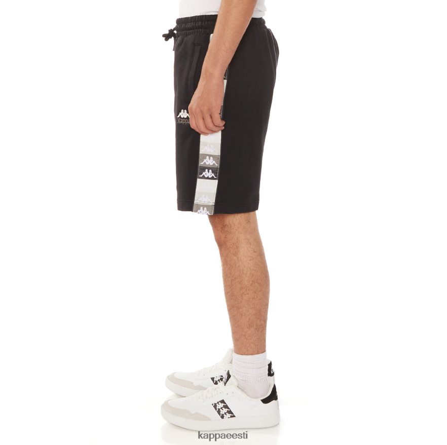 Kappa mehed 222 banda jared lühikesed püksid must joa J0HRBX227