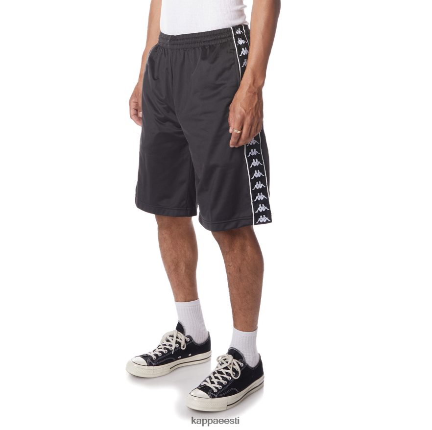 Kappa mehed 222 banda treadwellz lühikesed püksid must suits valge J0HRBX258