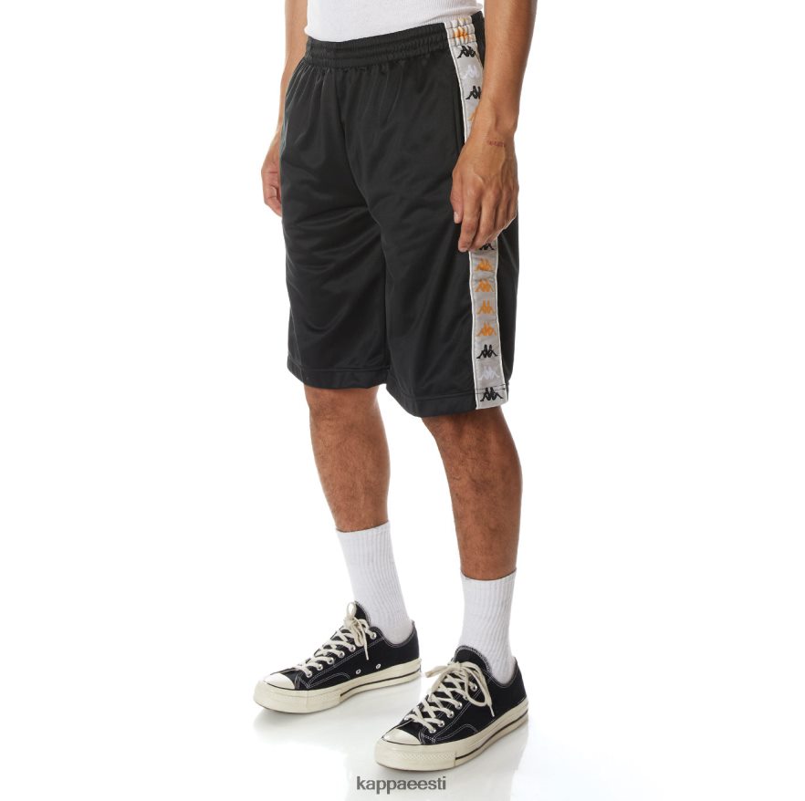 Kappa mehed 222 banda treadwellzin 2 lühikesed püksid must suits J0HRBX264