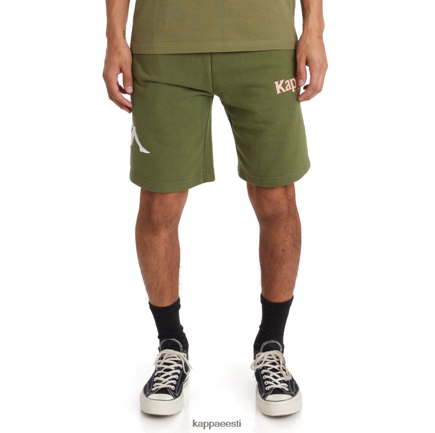 Kappa mehed autentsed sangone lühikesed püksid roheline oliiv J0HRBX265