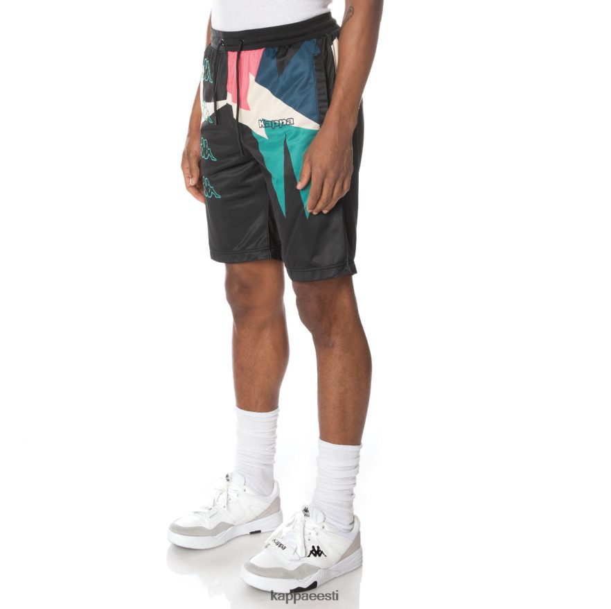 Kappa mehed logoga võtmega lühikesed püksid süsimust J0HRBX255