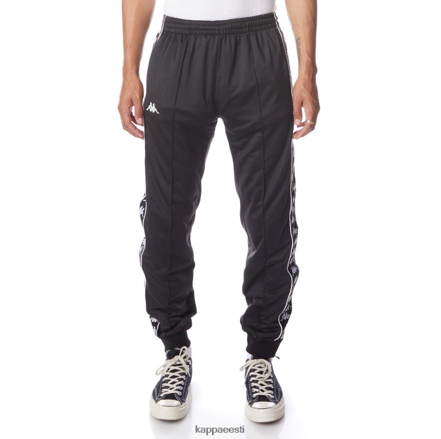 Kappa mehed 222 banda rastoriazz spordipüksid must suits valge J0HRBX23