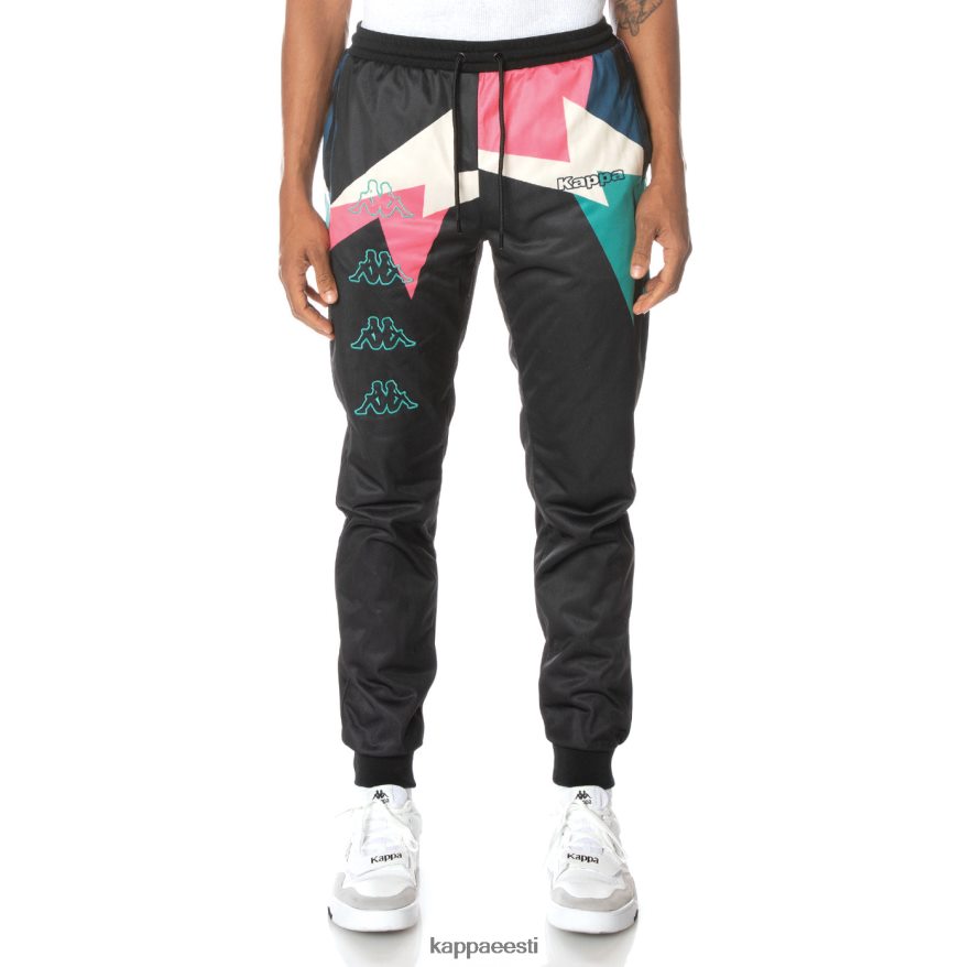 Kappa mehed logoga siluvad dressipüksid süsimust J0HRBX20