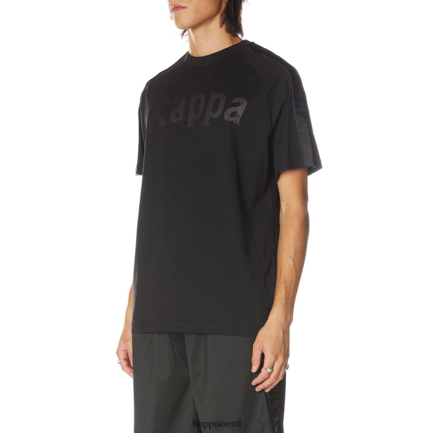 Kappa mehed 222 banda balima t-särk must joa J0HRBX184