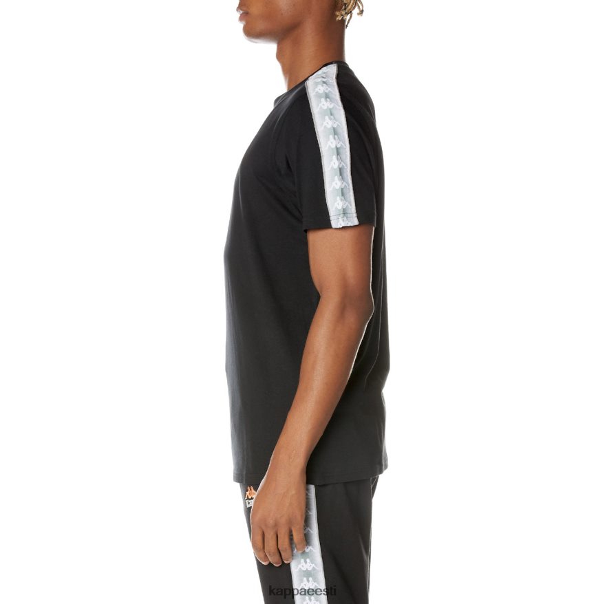 Kappa mehed 222 banda dabst t-särk süsimust J0HRBX158