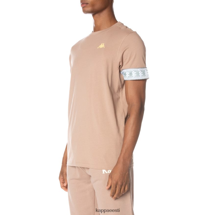 Kappa mehed 222 banda torby t-särk beež J0HRBX154