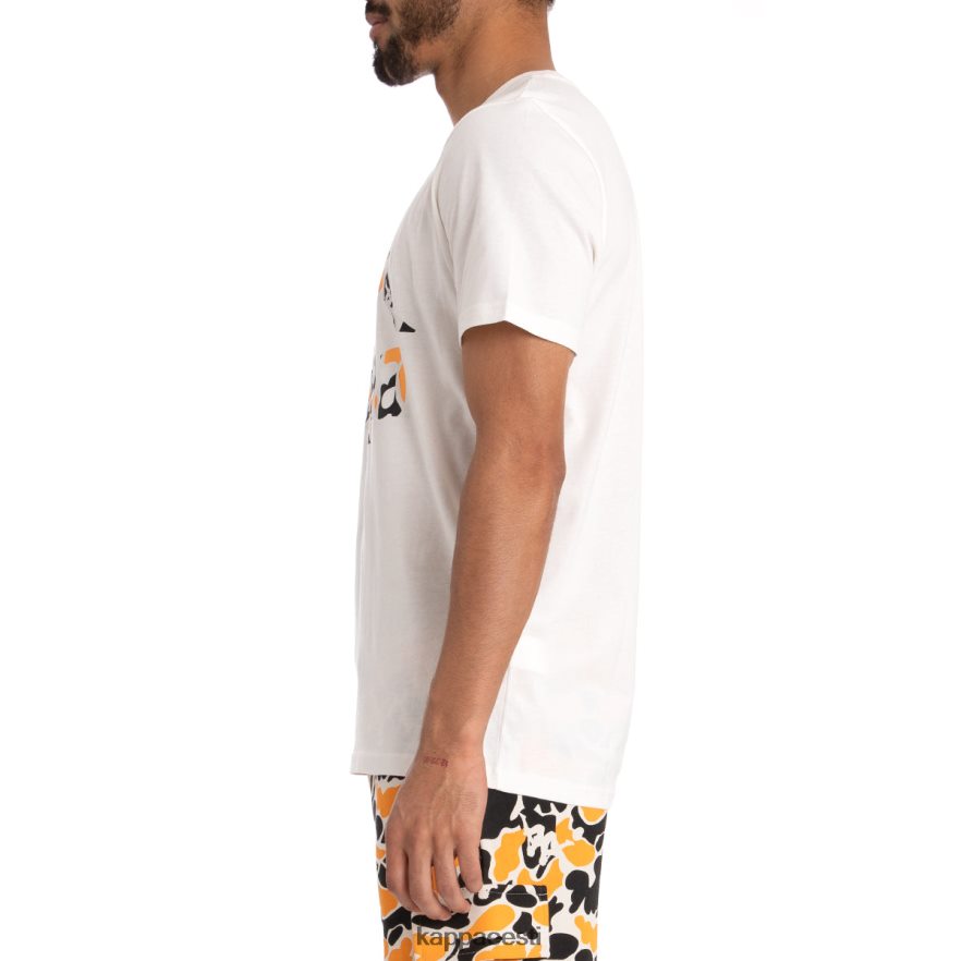 Kappa mehed autentne phullo t-särk valge must suits J0HRBX177