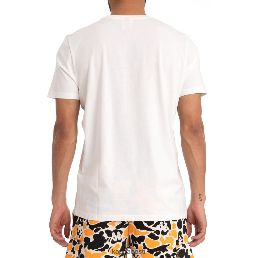 Kappa mehed autentne phullo t-särk valge must suits J0HRBX177