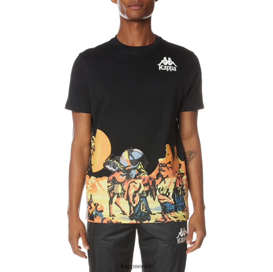 Kappa mehed autentne rantšo t-särk süsimust J0HRBX166