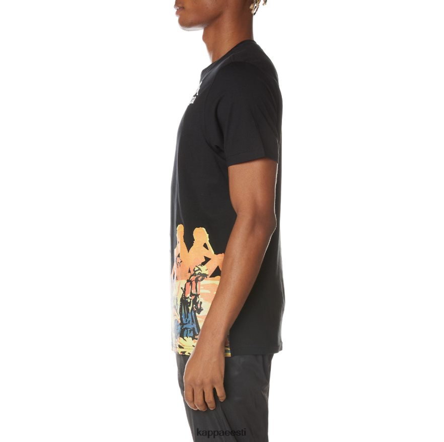 Kappa mehed autentne rantšo t-särk süsimust J0HRBX166