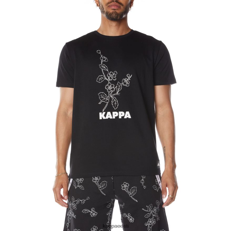 Kappa mehed ehtne jpn vitriol T-särk must suits J0HRBX172