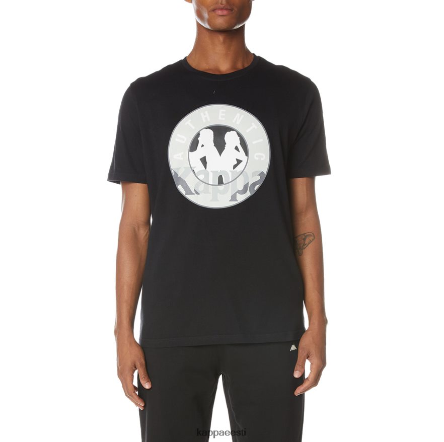 Kappa mehed isla t-särk must joa J0HRBX137