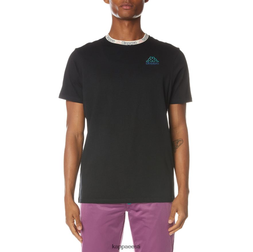 Kappa mehed logoga Datre T-särk süsimust J0HRBX168
