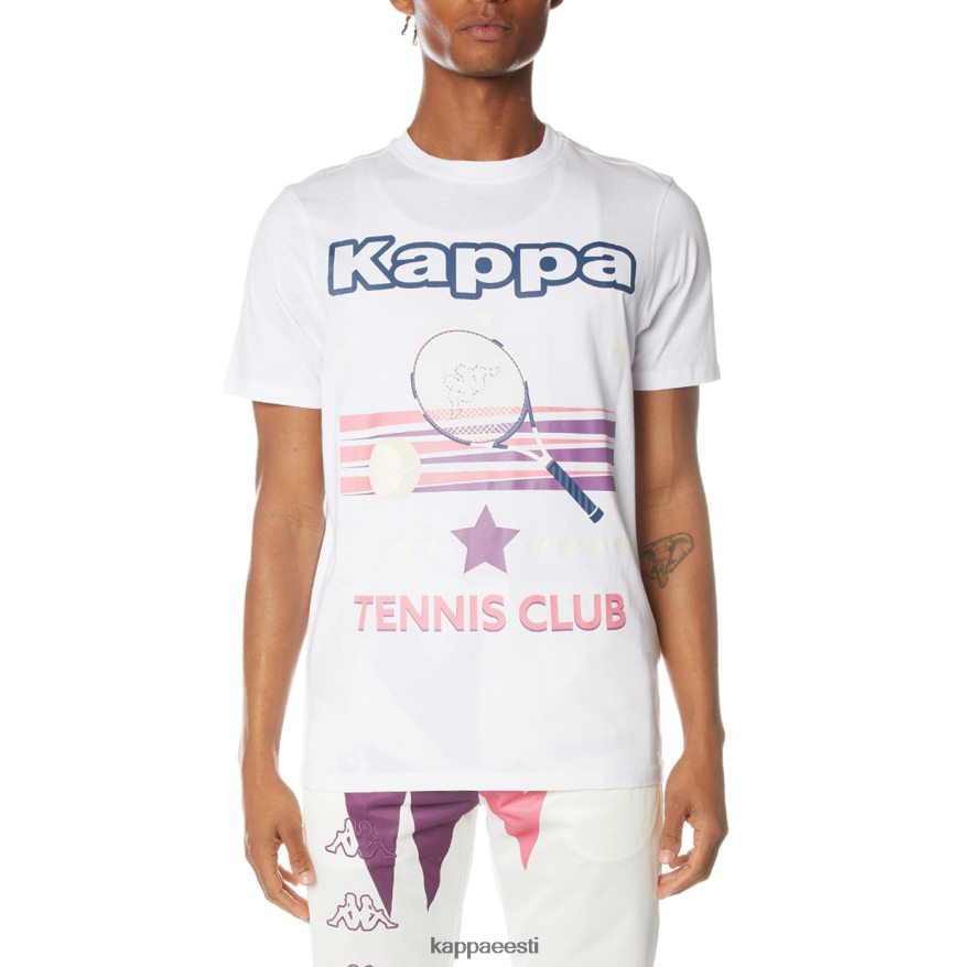 Kappa mehed logoga t-särk valge J0HRBX169