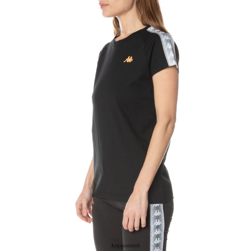 Kappa naised 222 banda gapan t-särk süsimust J0HRBX380