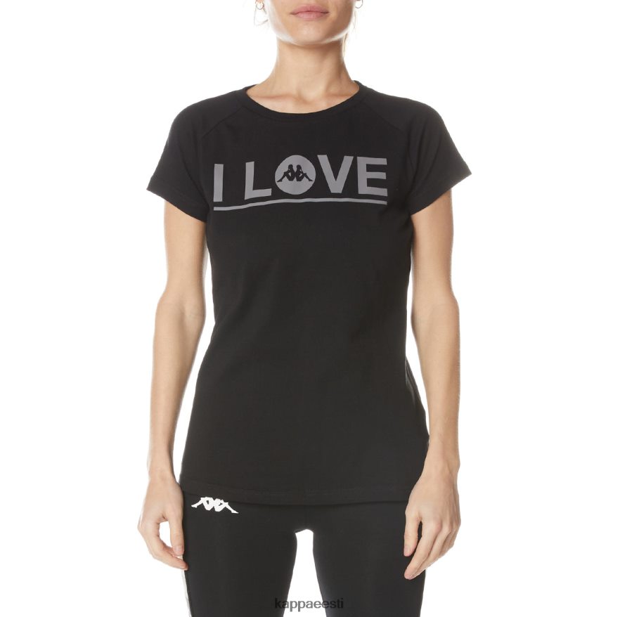 Kappa naised autentne gornicza t-särk must joa J0HRBX378