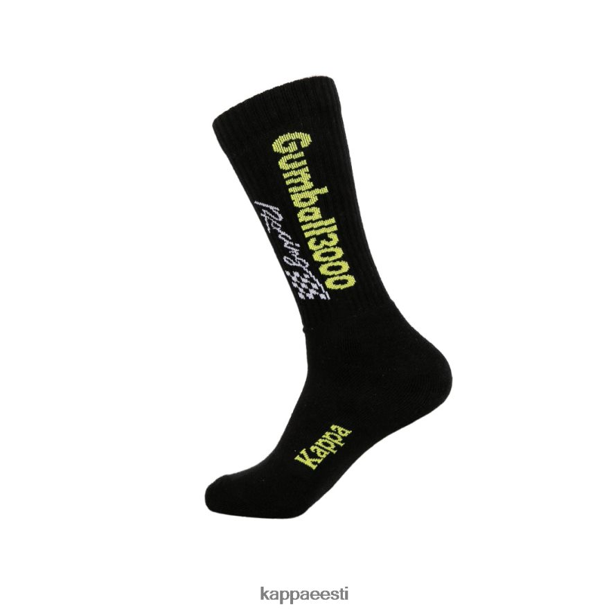 Kappa unisex autentsed andre 1 pakk gumball 3000 sokid must valge lubi J0HRBX358